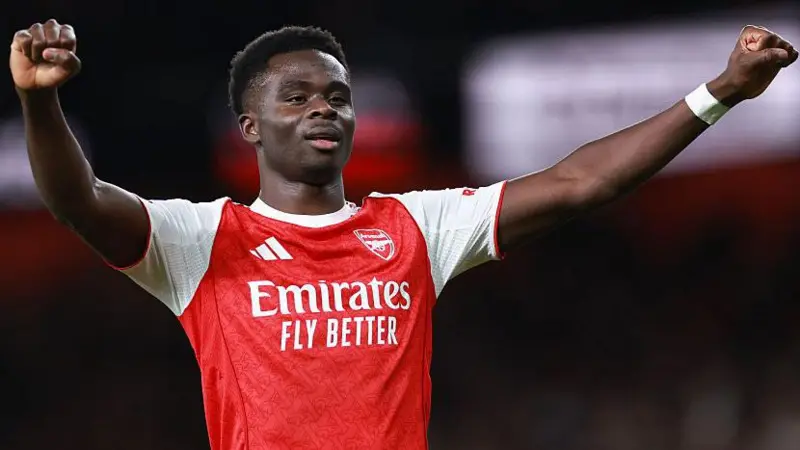 Bukayo Saka Arsenal player profile image